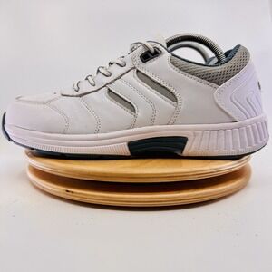 Orthofeet Pacific Palisades Men's Size 8.5 White Leather Orthopedic Walking Shoe